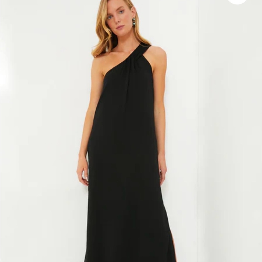 Tuckernuck One-Shoulder Black Maxi Dress